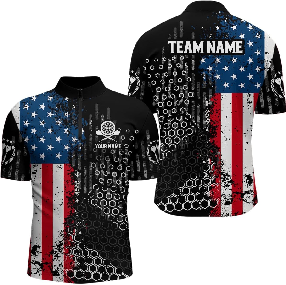 Personalized Dart Jerseys for Men, Dart Shirts for Men, Dart Shirts, Personalized Thunder Lightning Yellow