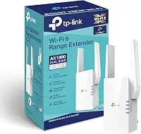 TP-Link Extensor AX1800 WiFi 6 (RE605X)-Internet Booster, Cobre até 1500 pés quadrados e 30 dispositivos, repetidor de banda dupla até 1,8 Gbps de velocidade, modo AP, porta Gigabit