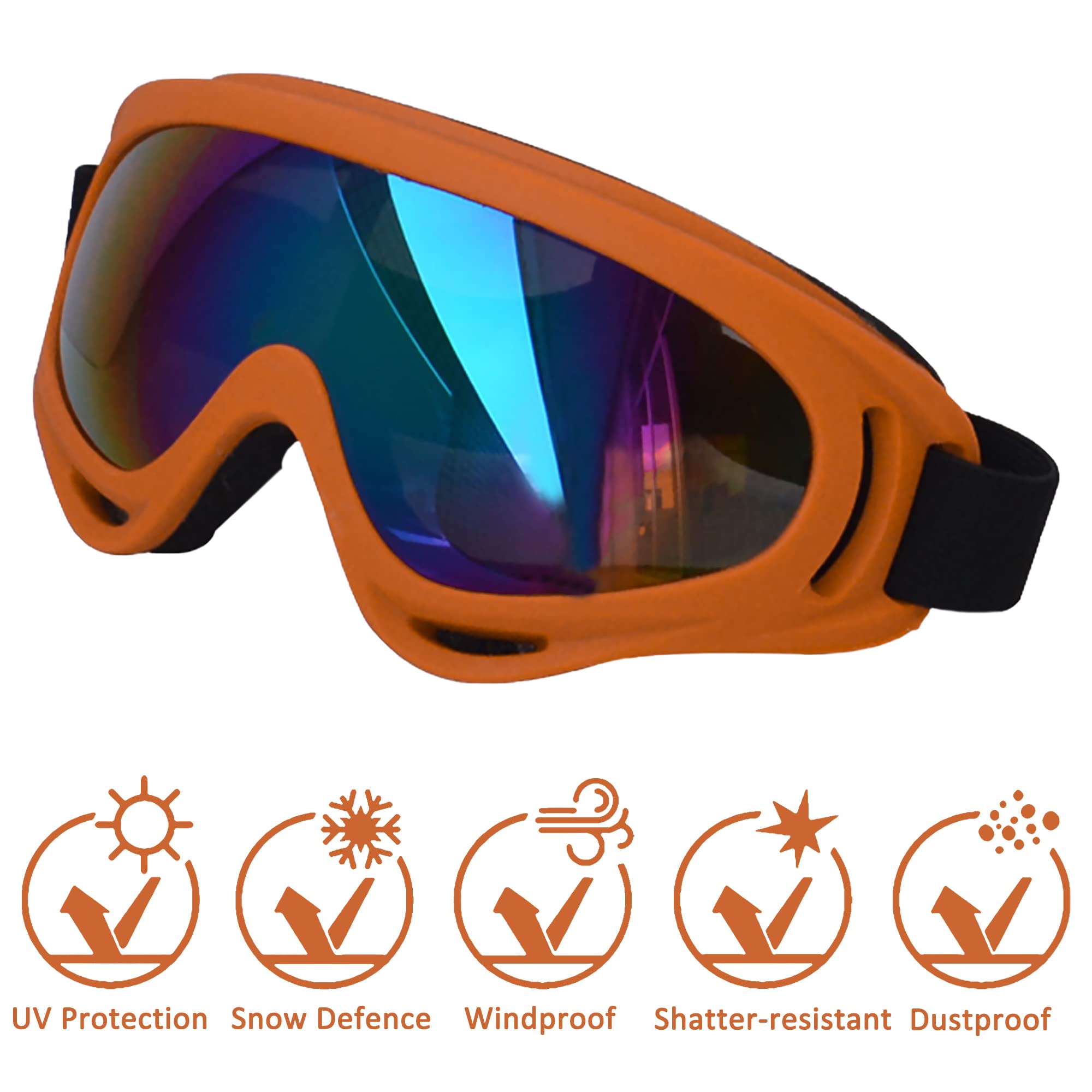 Large Dog Sunglasses With Adjustable Strap UV Protection, Windproof Puppy Eyewear, Suitable for Medium-Large Pets - Image 2