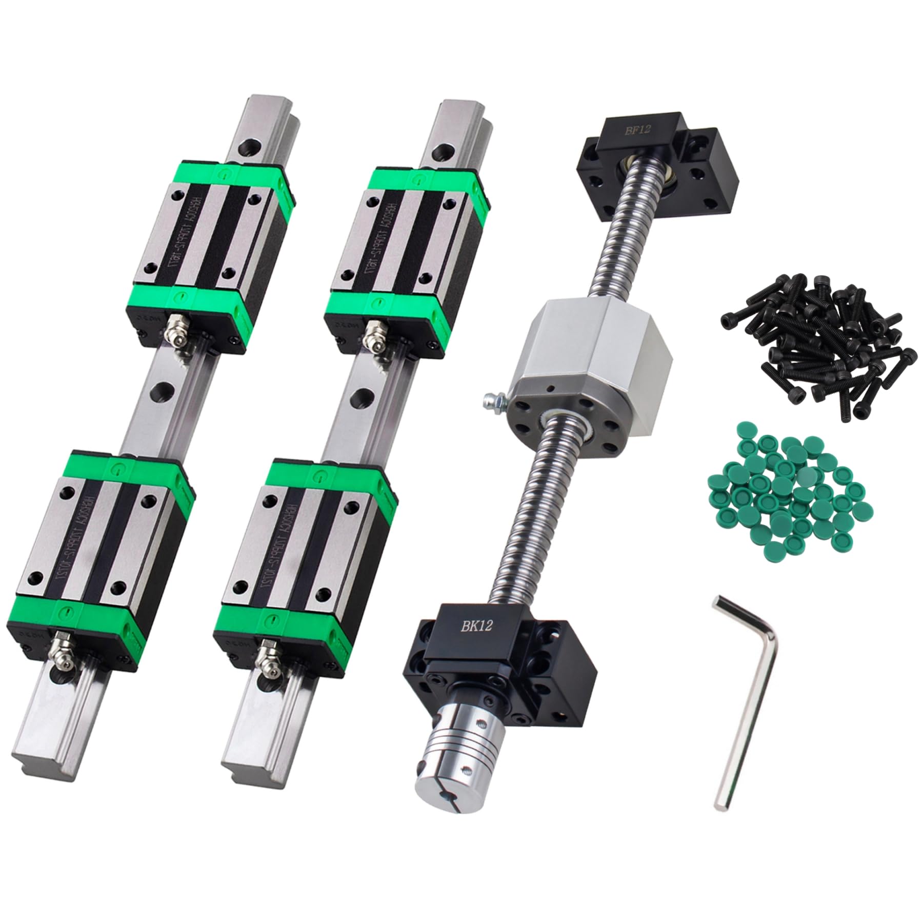 ANWOK 2Pcs Linear Rail HGR20-1200mm 4Pcs HGH20CA Square Type Carriage Bearing Block Linear Guide Rail Set Slide Guide Rod Overall Length 47.2 inch(1200mm) CNC 3D Printer (BDRF055263AU4V6KU17DZZKE) — Amazon image 14
