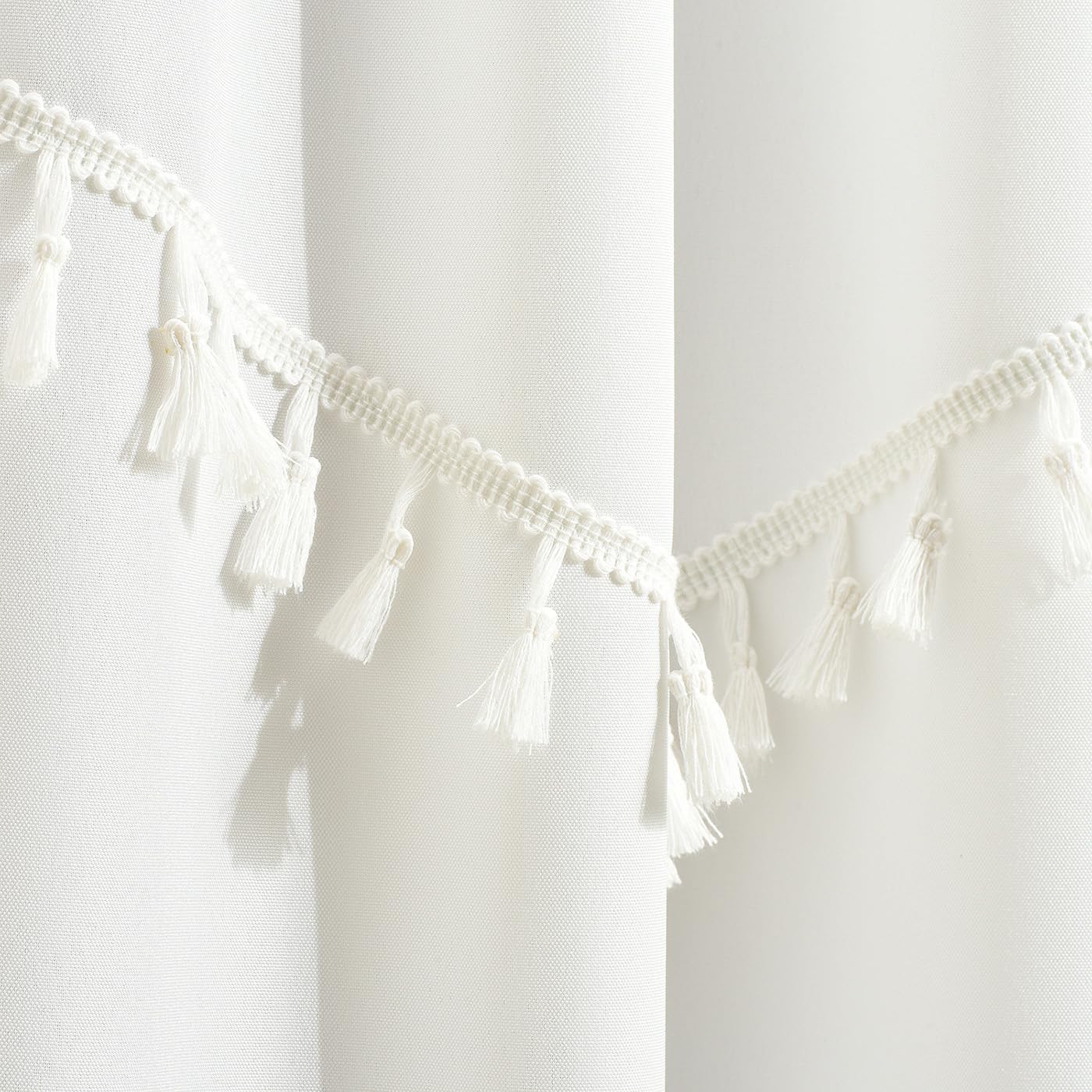 ROOM99 Chloe Curtain with Ruffle Tape, 140 x 260 cm, Width x Height Sliding Curtains, Modern Curtain, Living Room, Bedroom - Image 3