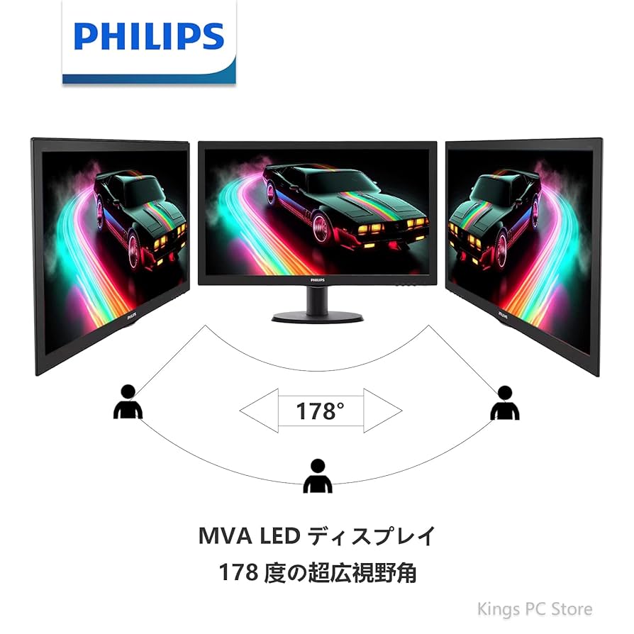 Amazon.co.jp: フィリップス モニター 24インチ, LED 液晶 pc
