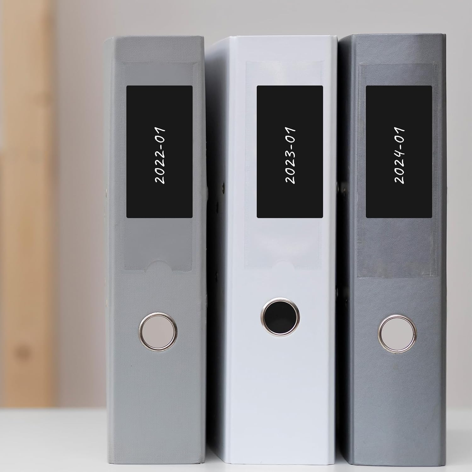 Black Color Coding Labels 2 × 4 Inches Rectangle Vinyl Self-Adhesive Stickers Waterproof Name Tags Removable Roll for Office School Home 500 PCS - Image 7