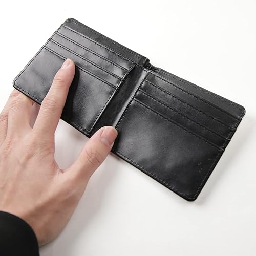 Miniatura 5 de 5 unids sublimación cartera en blanco para hombres cuero transferencia de calor día del padre carteras sublimadas portatarjetas DIY bolsillo negro