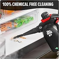 Vista 2 de Dirt Devil Vaporizador de mano 7 en 1, limpiador de vapor a presión para uso doméstico, tanque de agua XL, incluye herramientas de limpieza