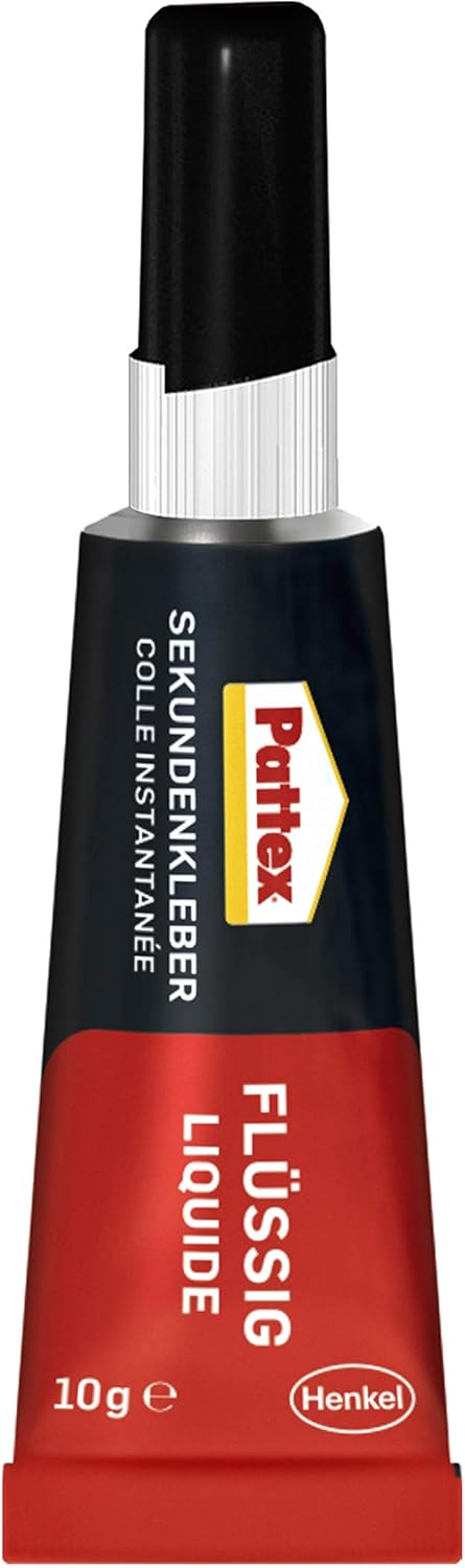 Pattex 1865981 "Classic Liquid Superglue, Black/Red, 10 g
