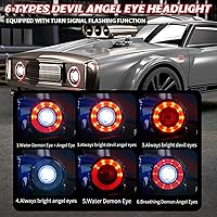 Vista 4 de 1/16 Coches RC Rápidos para Adultos, Coche RC de Deriva, 38KM/H de Alta Velocidad 4WD, Control Proporcional Completo, 6 Modos de Luz LED, 2