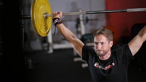 Miniatura 4 de WODFitters Muñequeras de tela flexible con ajuste de un solo toque para levantamiento de pesas y entrenamiento cruzado, WODs