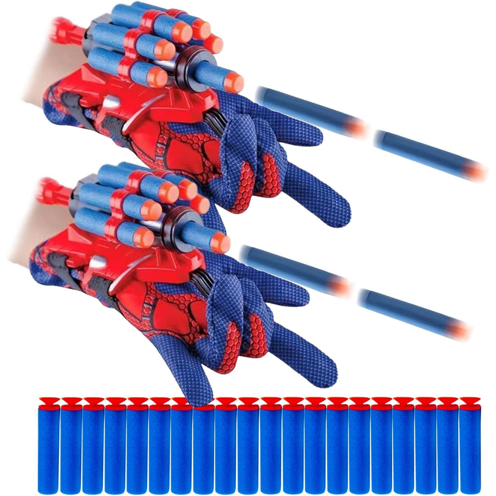 Rayyan Spider Web Shooters Cosplay Launcher Gloves with Wrist Toy Set Hero Webs Shooter for Kids(2 Sets)
