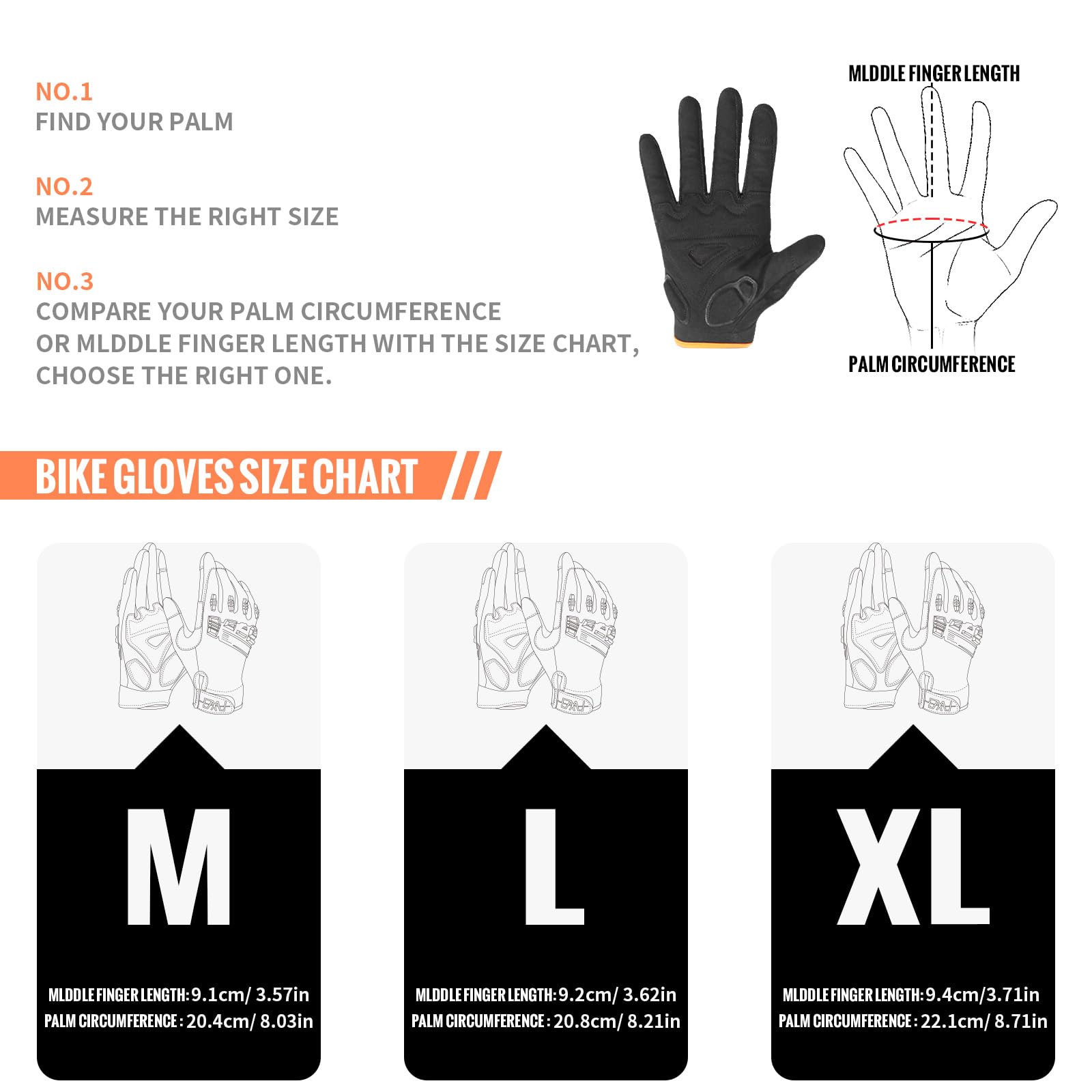 Guantes de ciclismo para hombre/mujer, guantes de bicicleta con dedos completos, antideslizantes, amortiguadores, acolchados, MTB/guantes de ciclismo de carretera