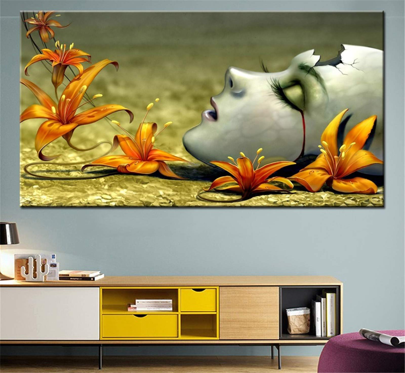 Kit peinture diamant 5D complet motif fleurs, une idée cadeau créative pour adultes