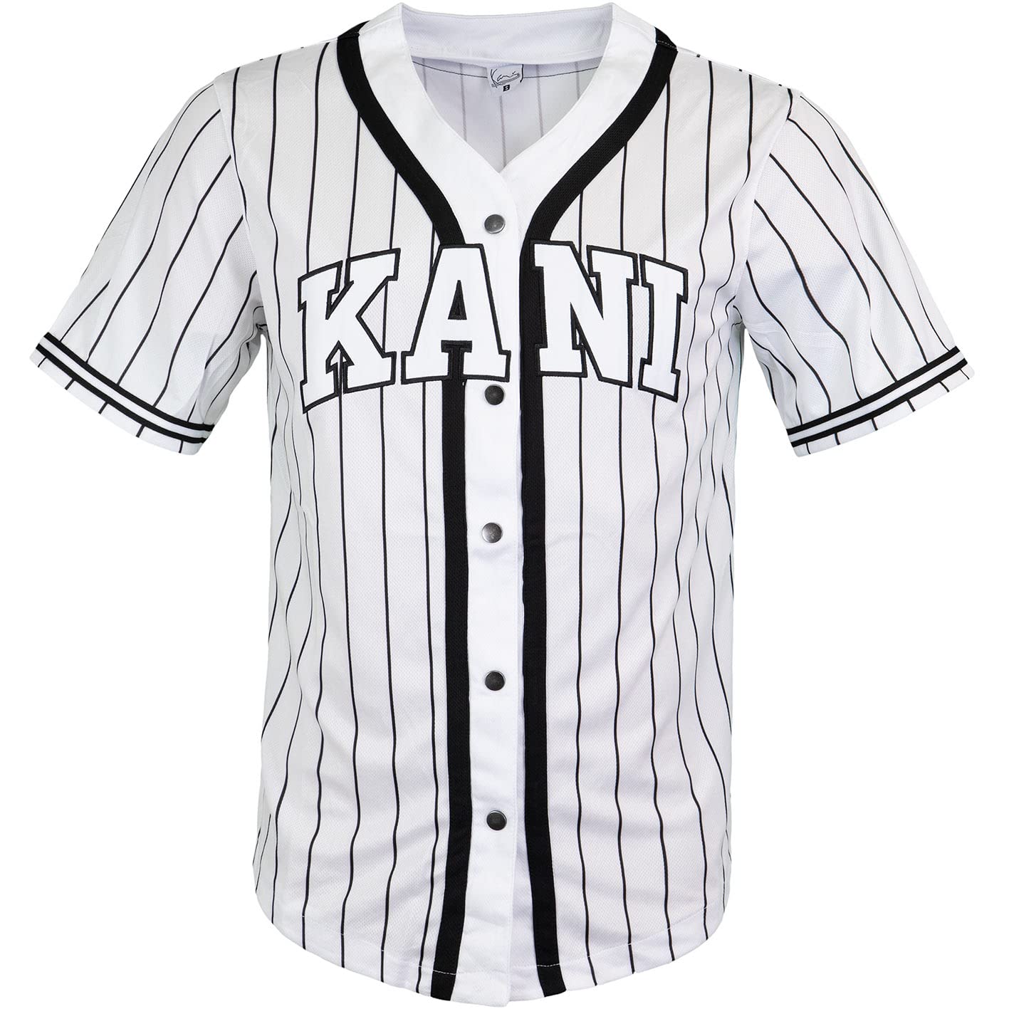 Karl Kani Maillot de baseball Serif Pinstripe en jersey