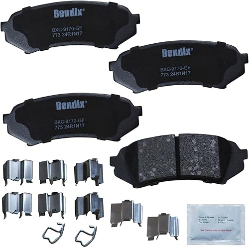 Miniatura 159 de Bendix Priority1 CFC154 - Juego de pastillas de freno de disco para Avanti II, Century, LeSabre, Regal, Riviera, chasis comercial, DeVille
