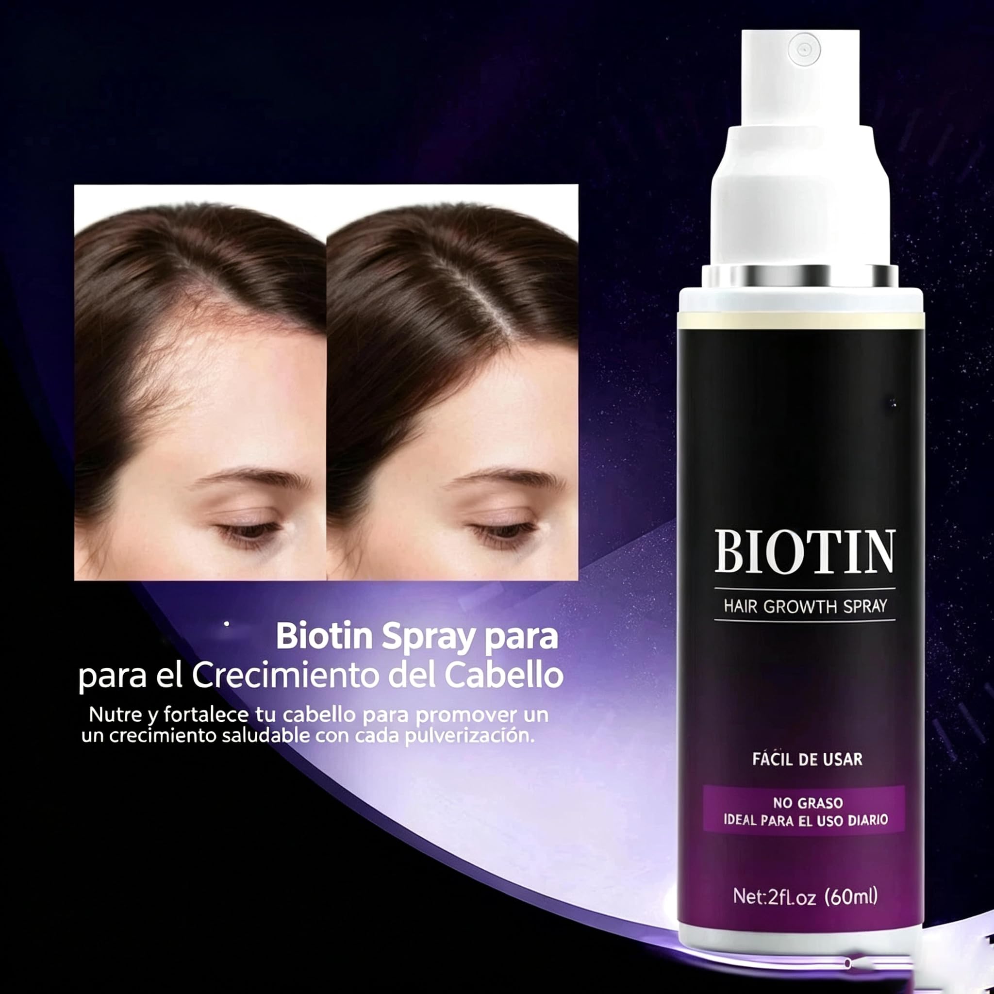 Aveya Hair Growth Spray, Infundido con Aceite de Romero | Infundido con Aceite de Romero,Agua de Arroz,Aceite de Batana y Biotina. Fortalece, Engorda y Acelera el Cuidado