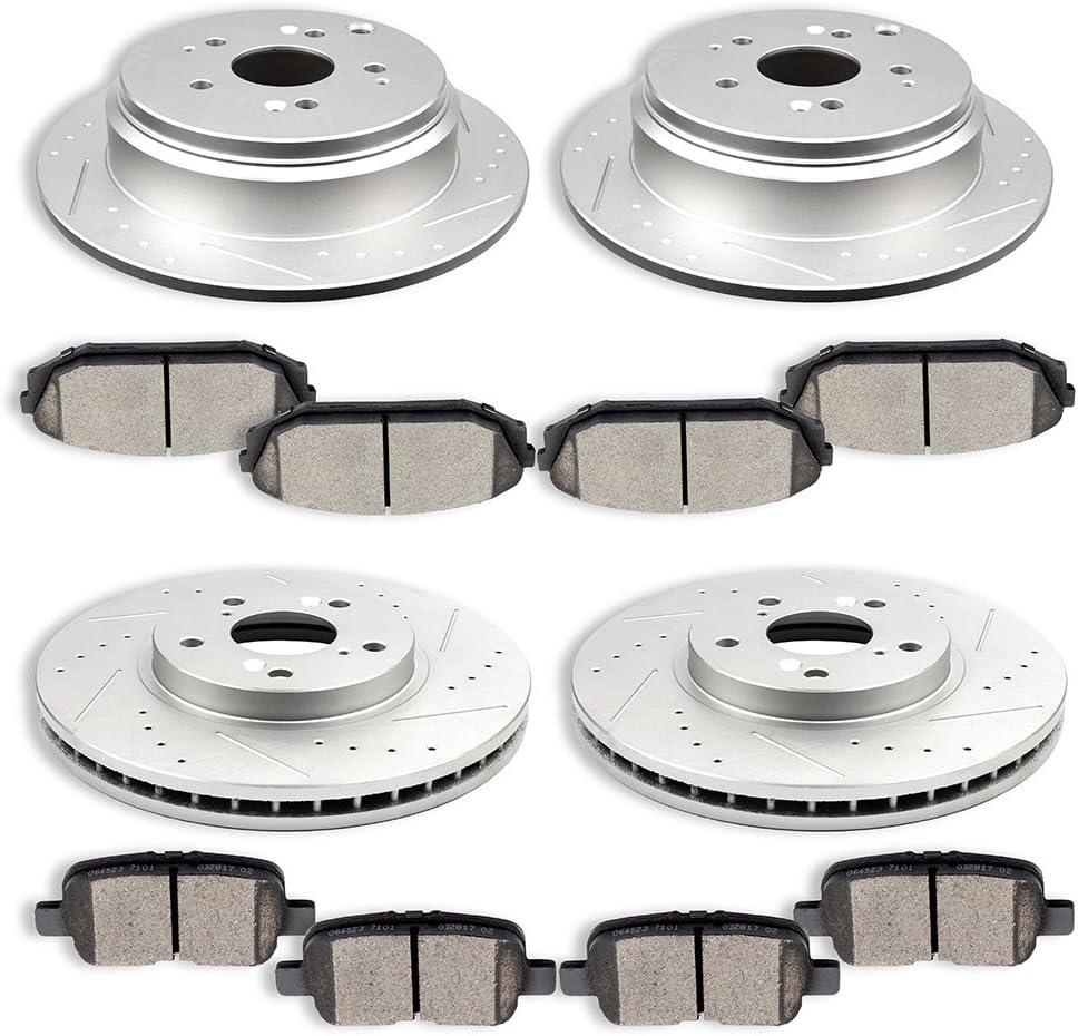 [SCITOO Brake Kits] (4) Front and Rear Drilled and