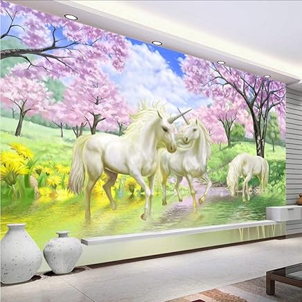 Scarica Gratis Images Papier Peint Mural Intisse Licorne De Cheval Blanc Arc En Ciel le plus cool salutations