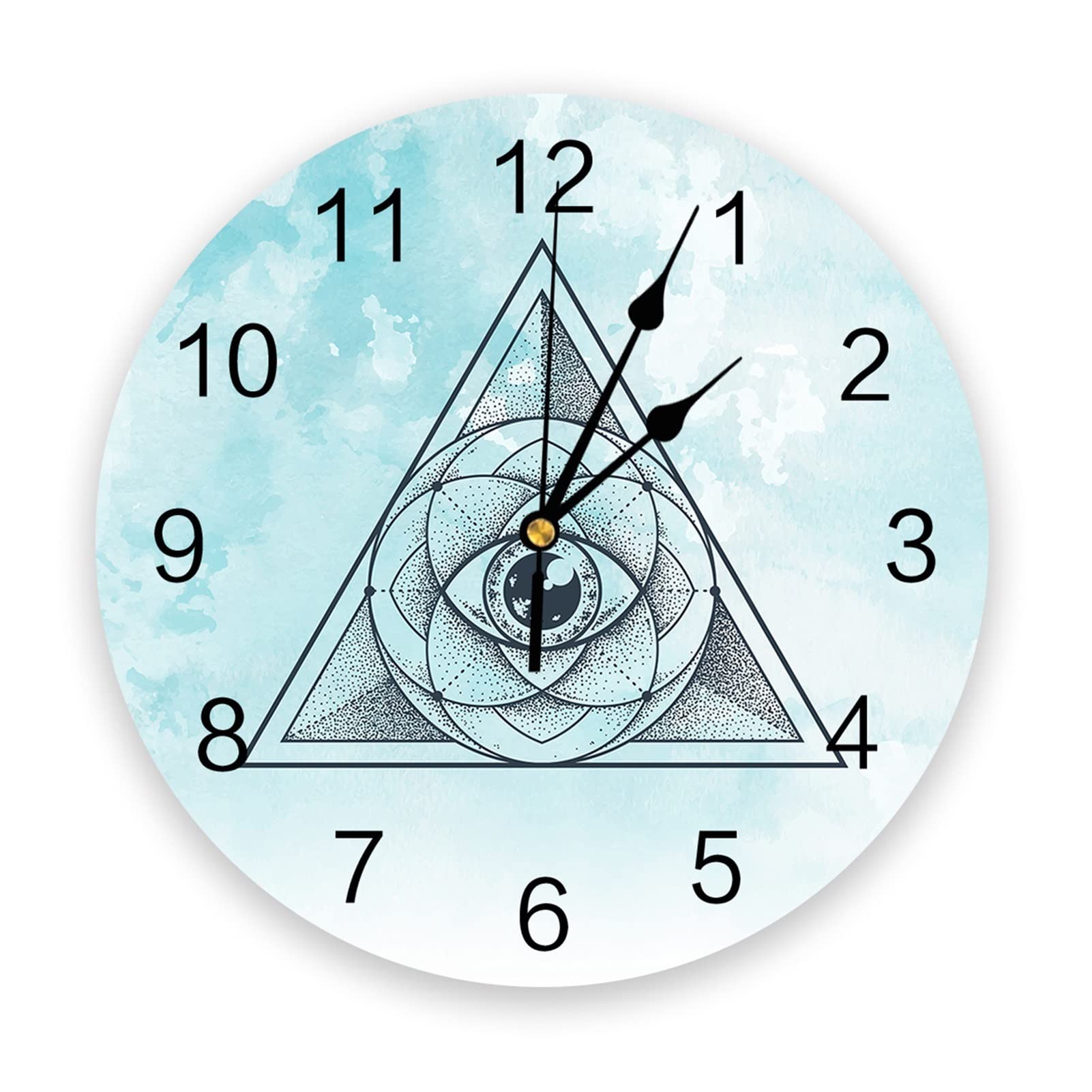 Orologio da parete decorativo Orologio da parete Geometria sacra Orologio digitale silenzioso Operativo Rotondo Casa Ufficio Scuola Orologi per la decorazione