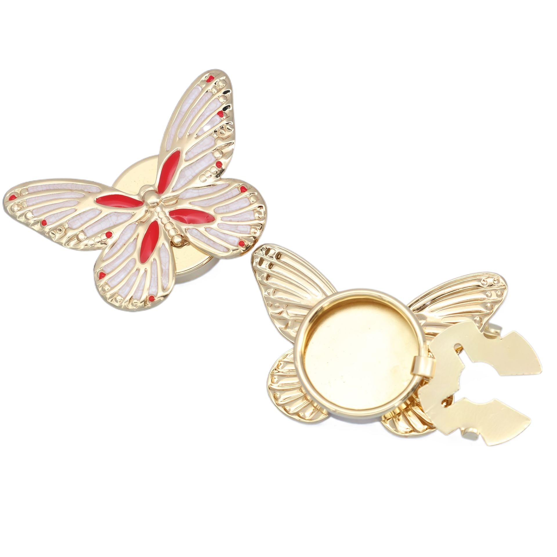 Lationday Detachable Button Covers and Cufflinks, Snap-On Clips for Formal, Business, Party, Wedding, and Tuxedo Shirts
