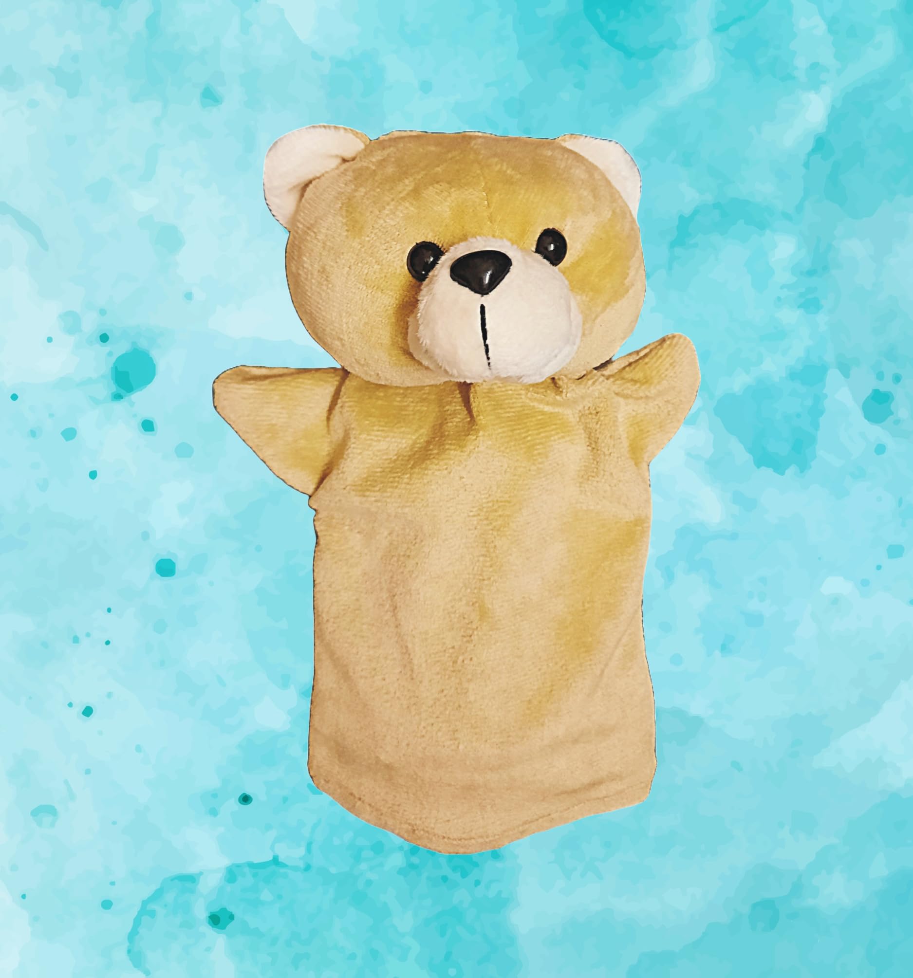 BKDT Marketing Soft Hand Puppet Toy for Kids | Story Telling | Babies Toys | Animals Hand Puppet for Boys & Girls (Teddy Bear)- Festival Gifts,Diwali Gift 1