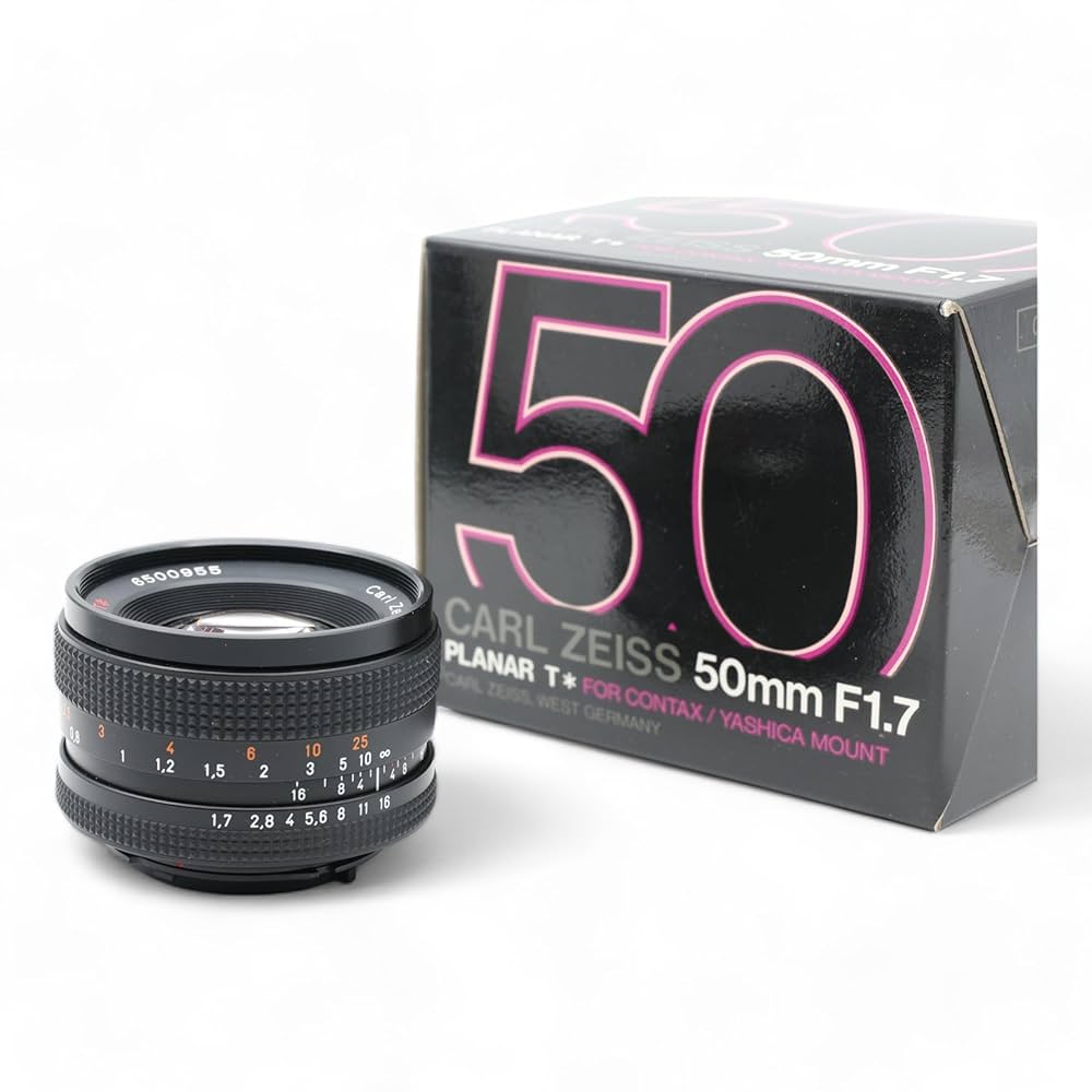 Contax　Carl Zeiss T※ Planar 50mm F1.7 Carl Zeiss Planar T* 50mm F/1.7 [AE, MM] | LENS-DB.COM