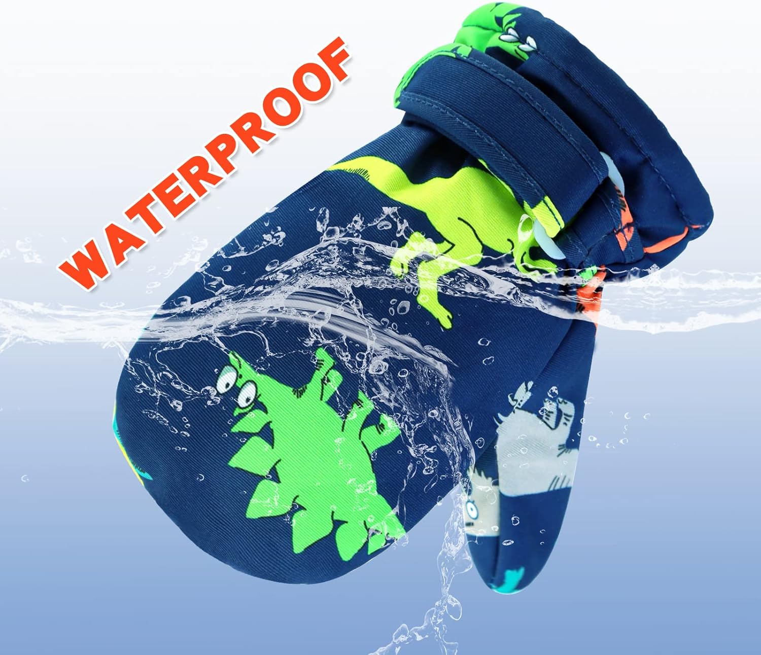 BAVST Toddler Waterproof Mittens Fleece Lined Baby Boys Girls Winter Warm Glove Kids Snow Infant Ski Mitten for 3M-5T - Image 4