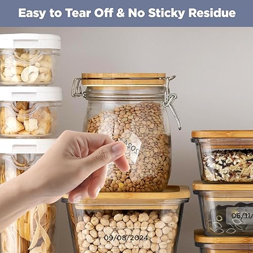 Vista 11 de SUPVAN Cinta para etiquetar serie T50M, 0.98 x 0.51 pulgadas + 0.59 pulgadas (25 x 13 + 0.591 in), 100 etiquetas/rollo de etiquetas térmicas Púrpura