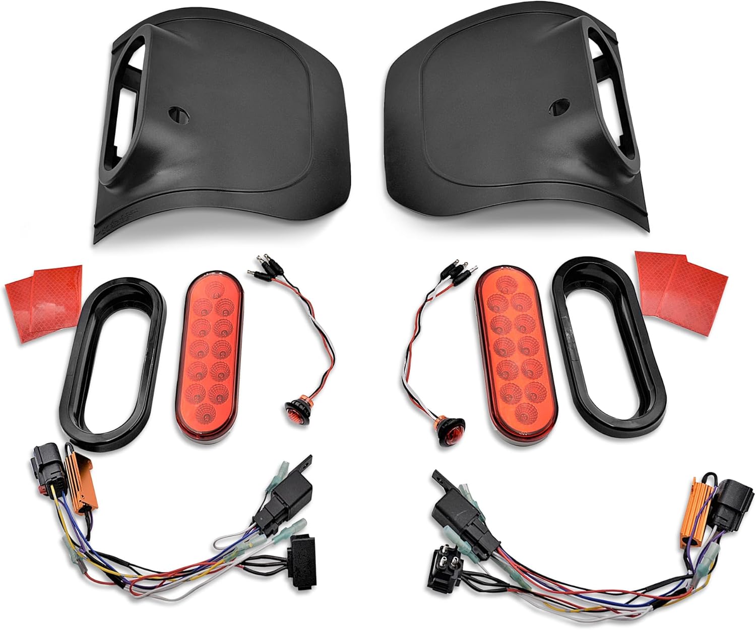 Rugged Ridge Off-Road Armor Tail Light | Flush Mount, Thermoplastic, Black | 11652.01 | Fits 2018-2024 Jeep Wrangler JL