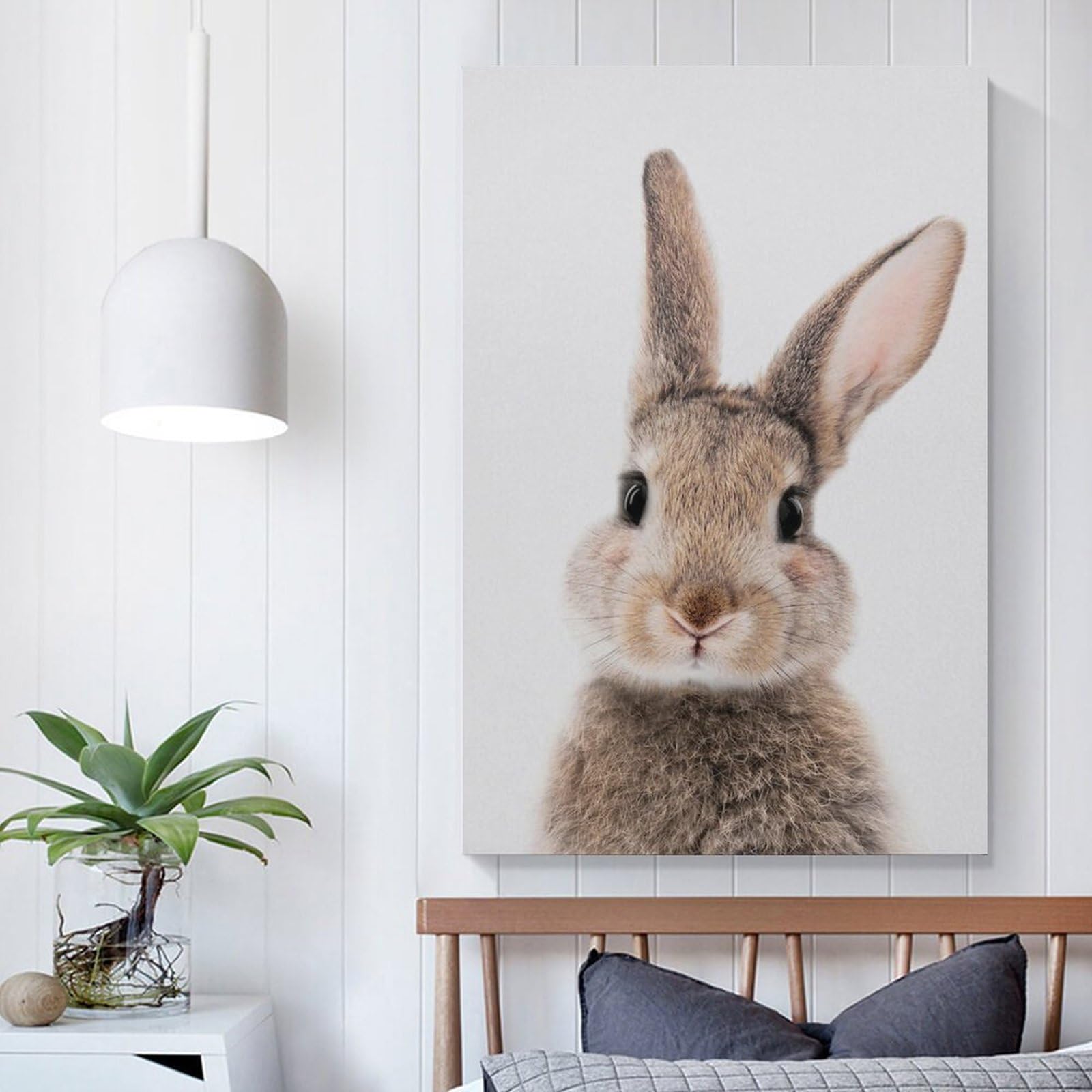 Amazon.co.jp: ウサギのキャンバス ウサギの動物の絵画ポスター