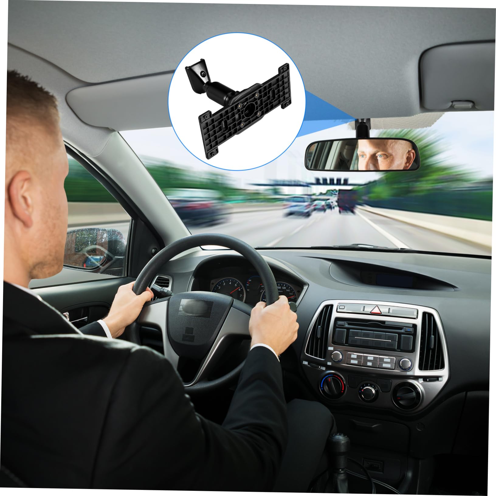 OUNONA Soporte De Espejo Retrovisor Cámara De Tablero Fácil De Instalar Compatible La Mayoría De Los Autos Estilo Elegante