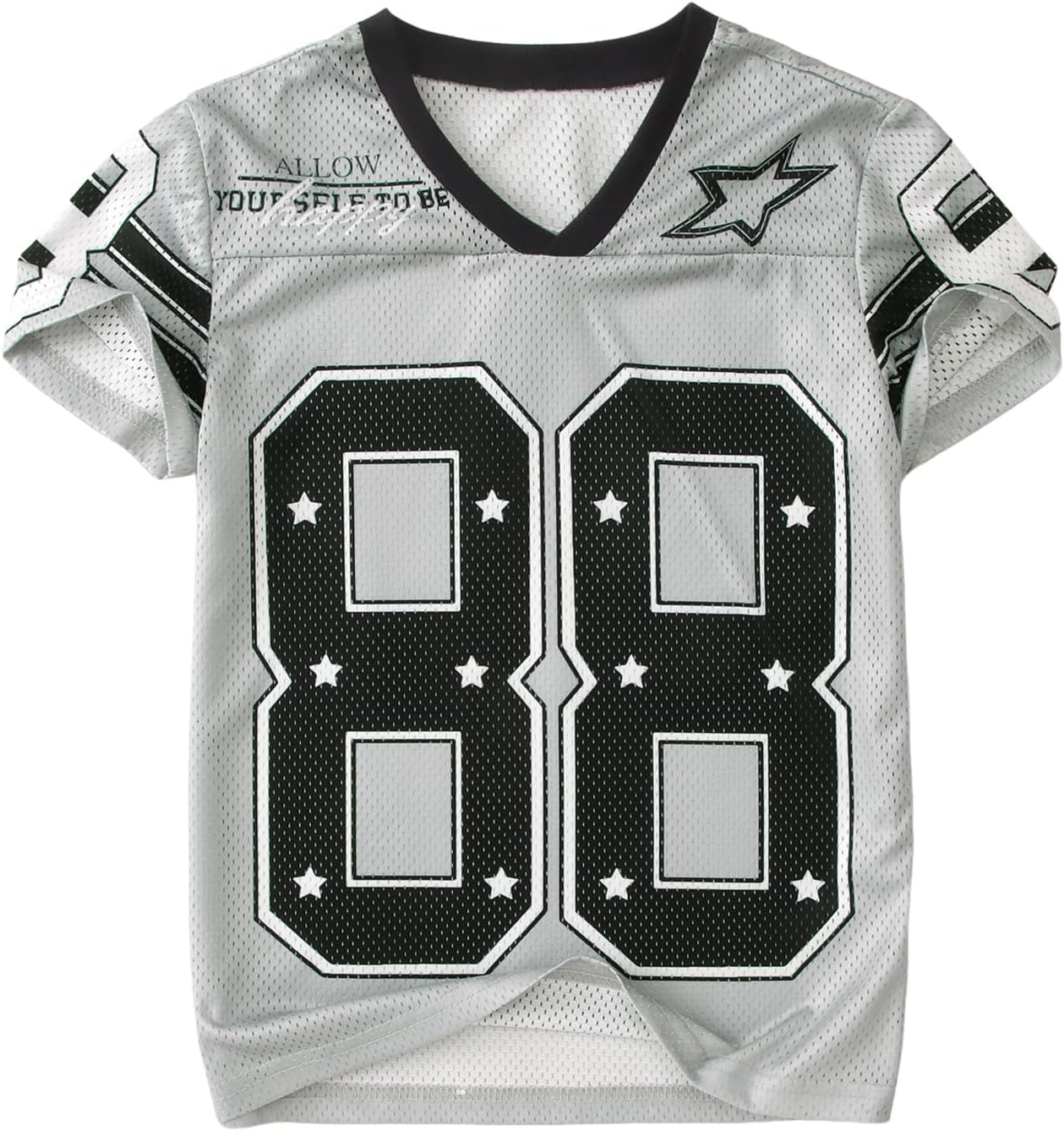 Girls Boy Jersey Shirt Y2k Baggy Shirt 88 Graphic Tshirt V Neck Outfit Kids Oversized Short Sleeve Summer Tee Top