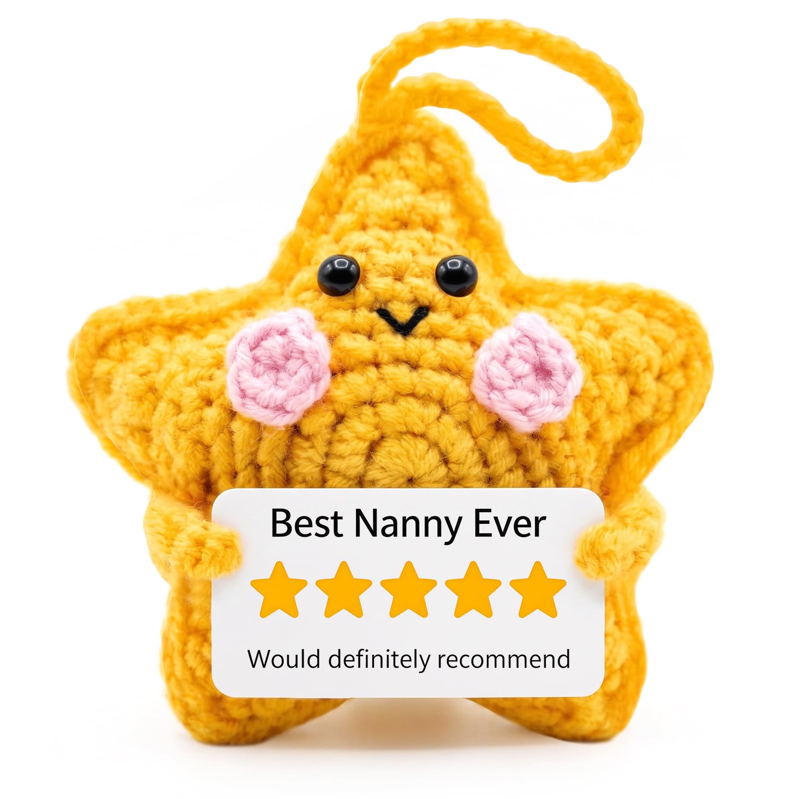 Gifts For Nanny, Handmade Crochet Star, Nanny Gifts, Nanny Birthday, Emotional Support Gift, Presents For Nanny From Grandchildren For Mother's Day, Christmas