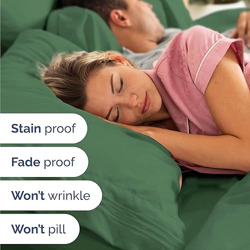 Vista 193 de Juego de sábanas Split King de 7 piezas, sábanas transpirables y refrescantes, sábanas de hotel, bolsillos profundos, ajuste fácil, suaves y sin