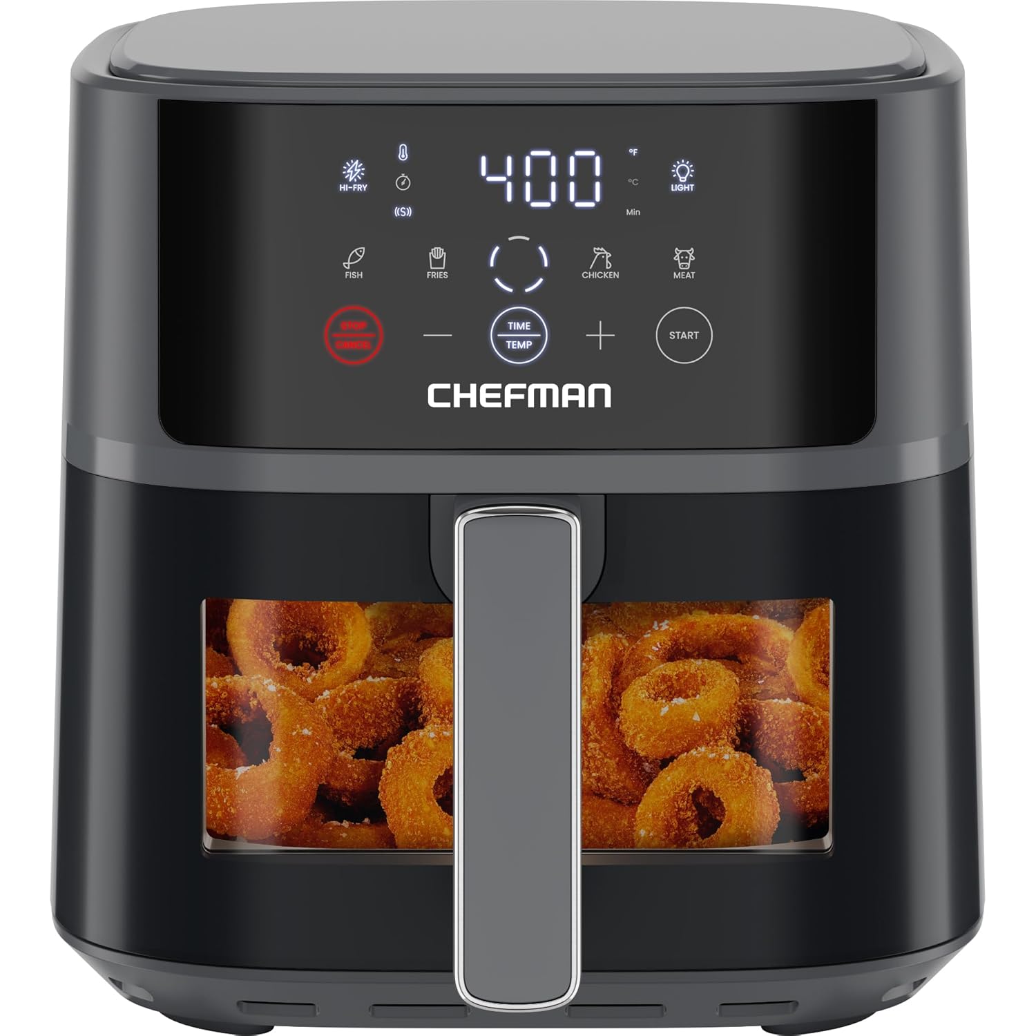Chefman Air Fryer 6 QT Compact Airfryer for Quick Easy Meals Features Hi-Fry Technology for Extra Crisp Easy-View