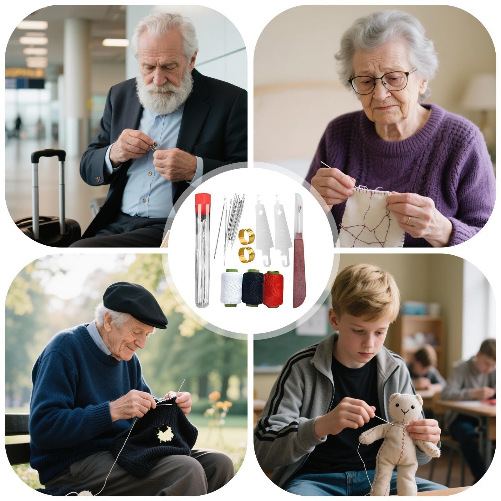 37-teiliges Nähset - Komplettes Nähwerkzeug Set Für Anfänger & Profis