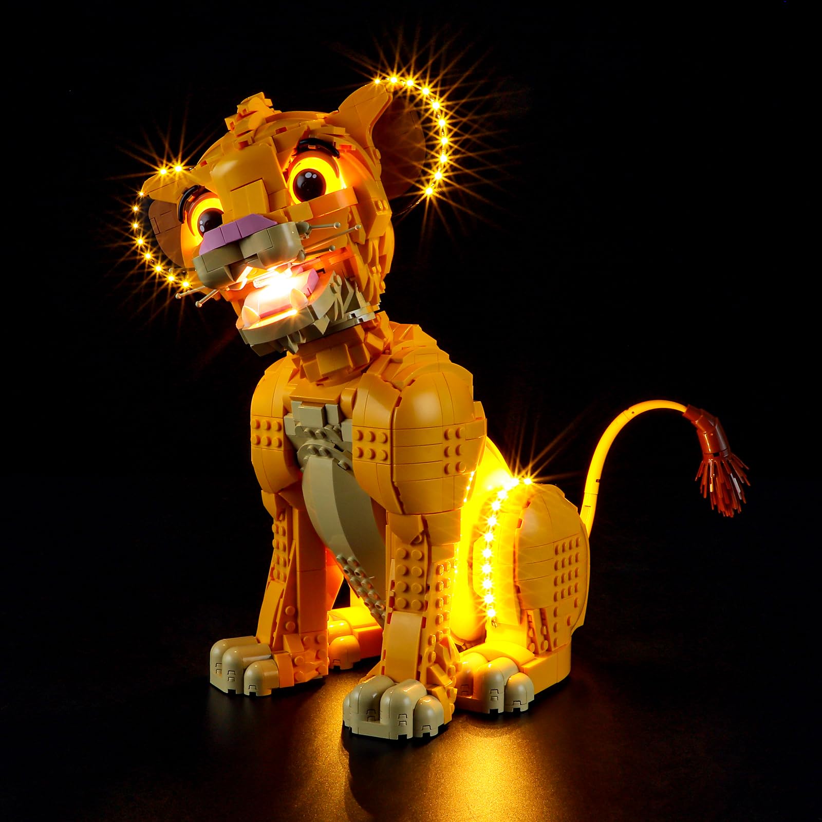 YEABRICKS LED Light for 43247 Disney Simba the Lion King Building Blocks Model (Building Set NOT Included)
