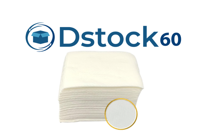 100 Carrés Non Tissés Spunlace 28x38 Cm Ultra-Doux - Compresses Hygiène Bébé, Patients, Soins Sensibles - Fabriqué En France