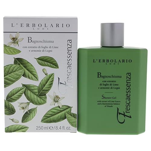 L'Erbolario Frescaessenza Gel de ducha, delicado pero increíblemente energizante, perfecto para una limpieza profunda, restaura la flexibilidad a la
