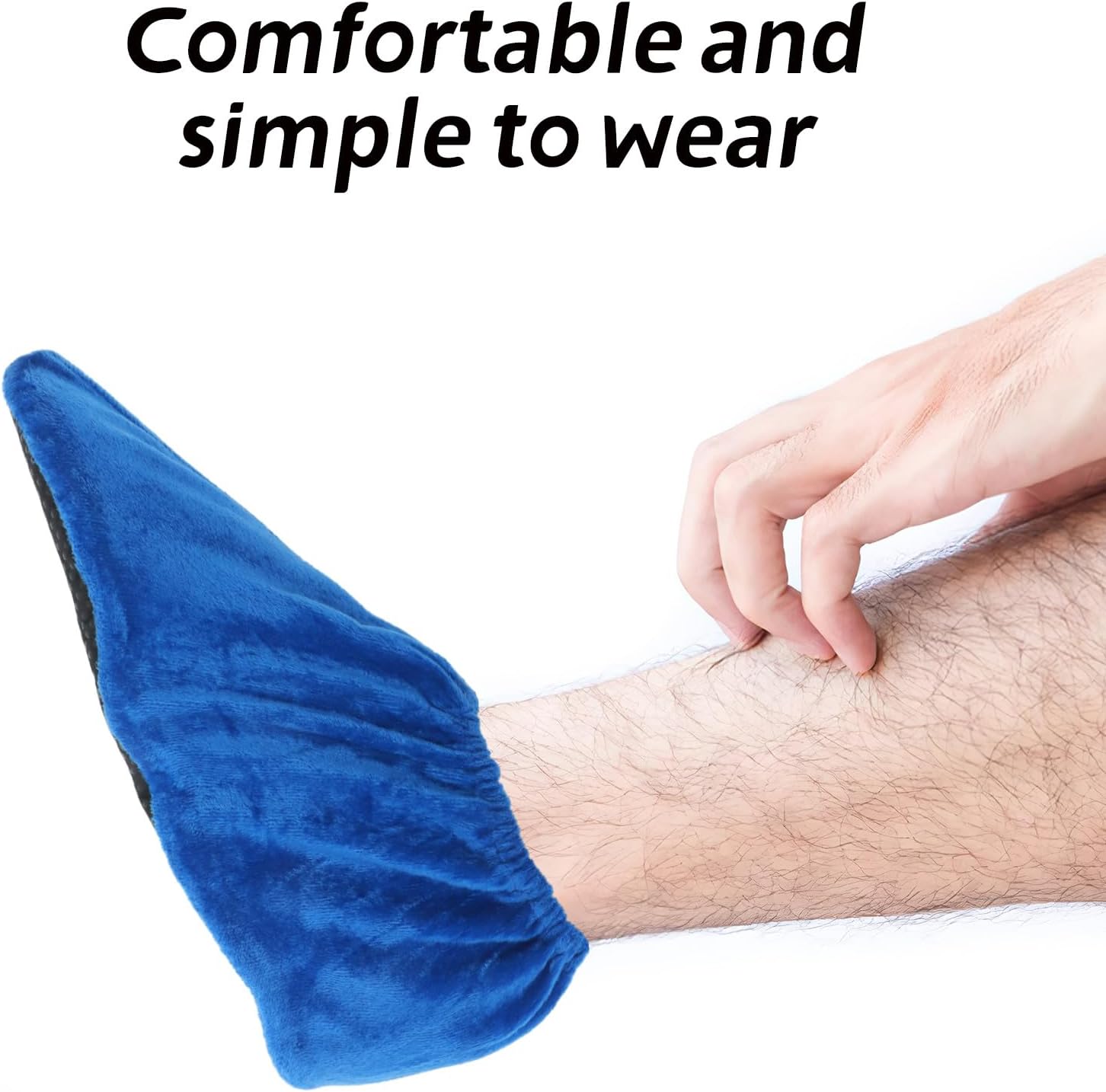 6 Pairs Non Slip Reusable Shoe Covers - Washable Boot Covers - Dustproof Booties Protectors For Indoors Household Travel Floor Carpet Protection