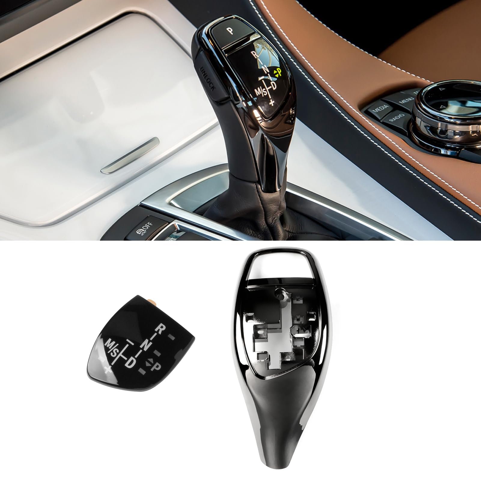 Amazon.co.jp: Jaronx BMWギアシフトノブカバートリム交換用 1フィート