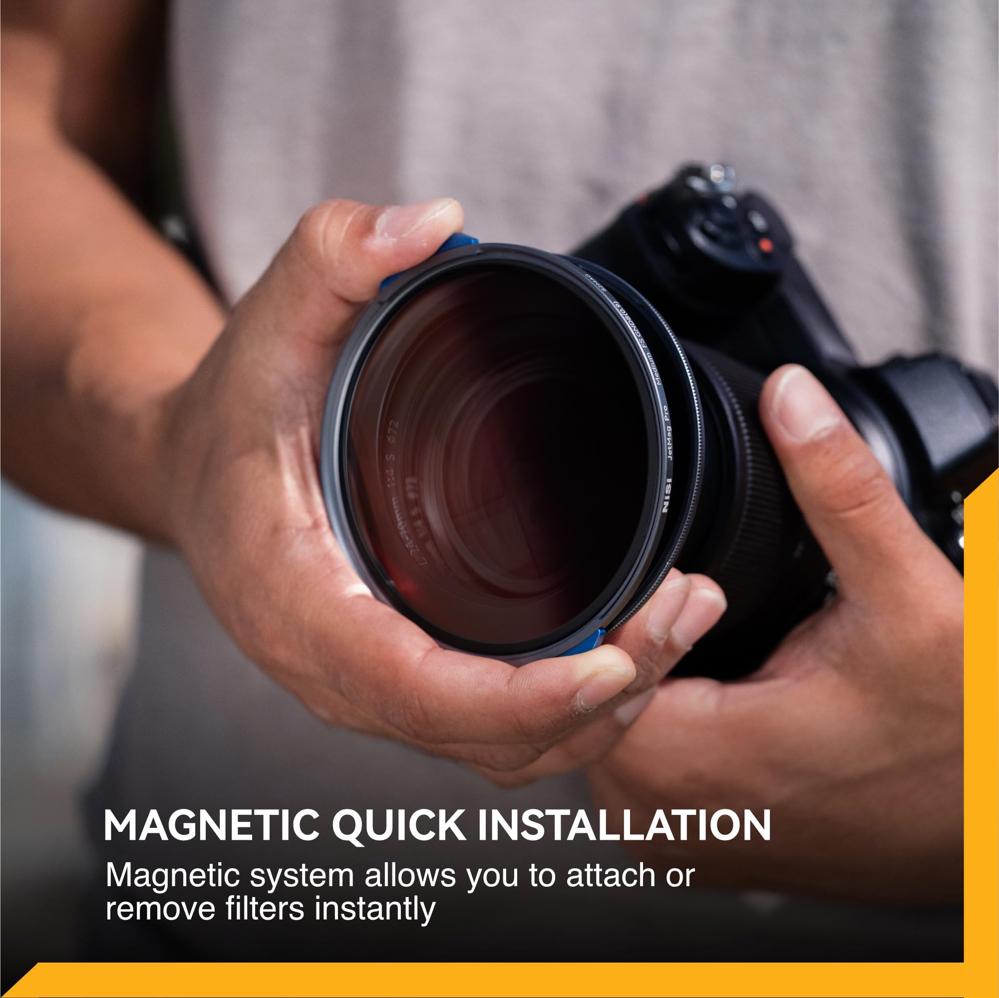 NiSi JetMag Pro - Filtro ND graduato per mezzo magnetico FS GND8 (0.3-Stops9) da 82 mm (per l'uso con anello adattatore JetMag Pro 82MAG)