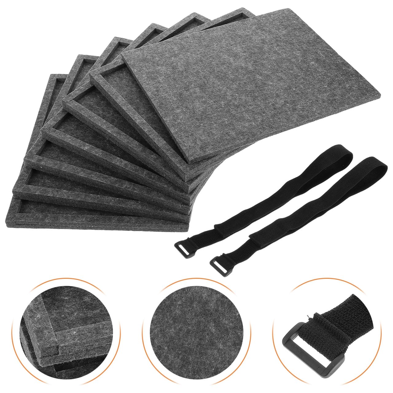 Trieur de Pièces de Puzzle Empilable en Feutre, Lot de 6 | Grosse Capacité, Usage Maison ou Voyage, pour Garçon et Filles et Adultes, Compatible Blocs et Jouets
