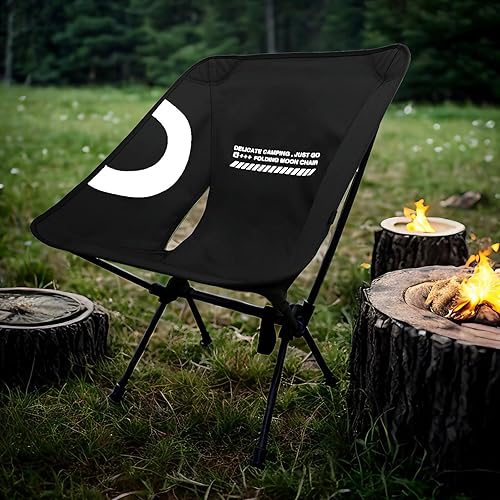 Miniatura 2 de hailanbao Silla de camping plegable ligera para adultos, resistente capacidad de 300 libras, silla de senderismo compacta para mochileros  Silla