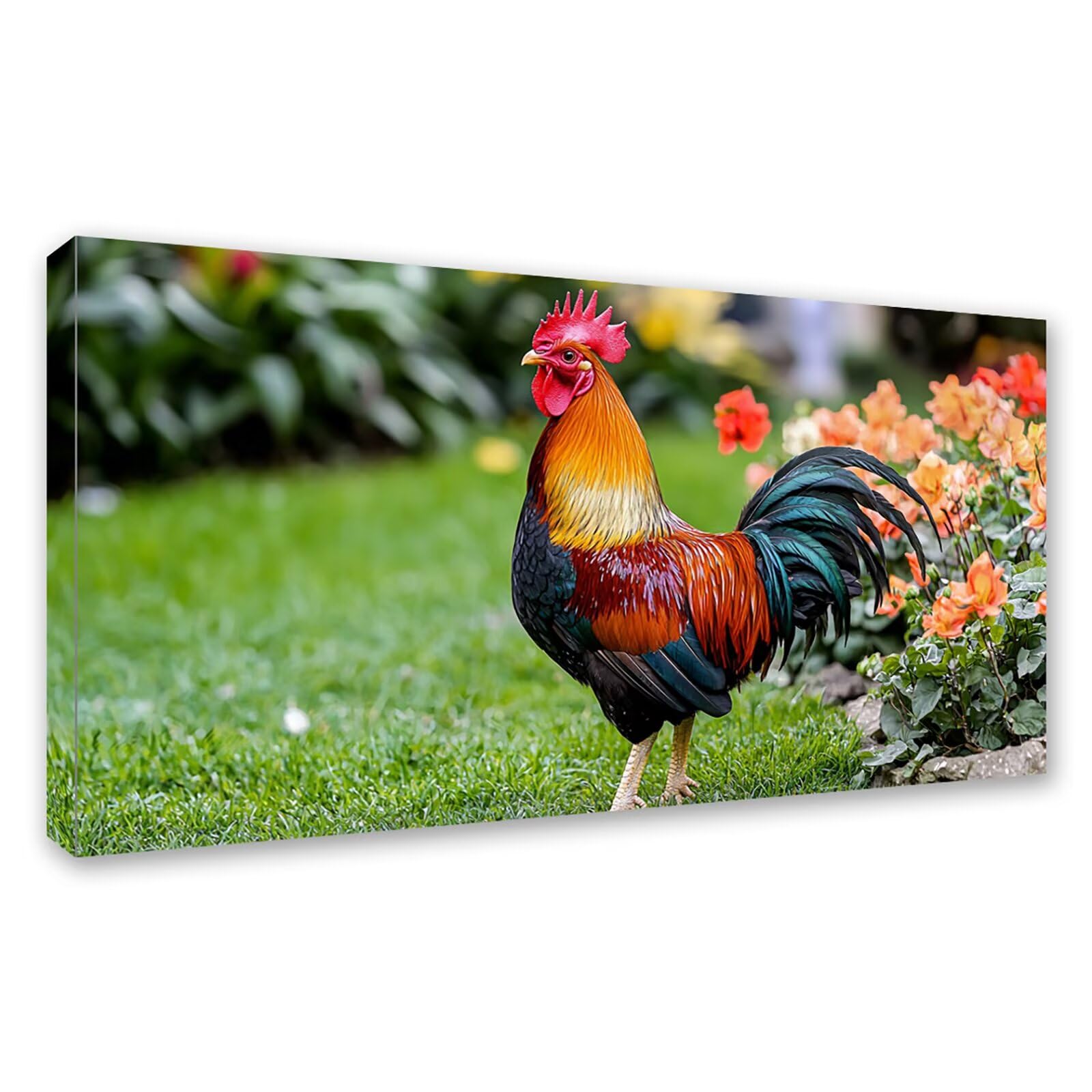 Diamond Painting Adultos Animal Pintura Diamante, Pollo Diamond Painting 5D Completo, DIY Cuadrado Bordado Punto de Cruz Cuadros de Diamantes Kit para Decoracion Hogar, Regalo Mujer 160x80cm 0J-796