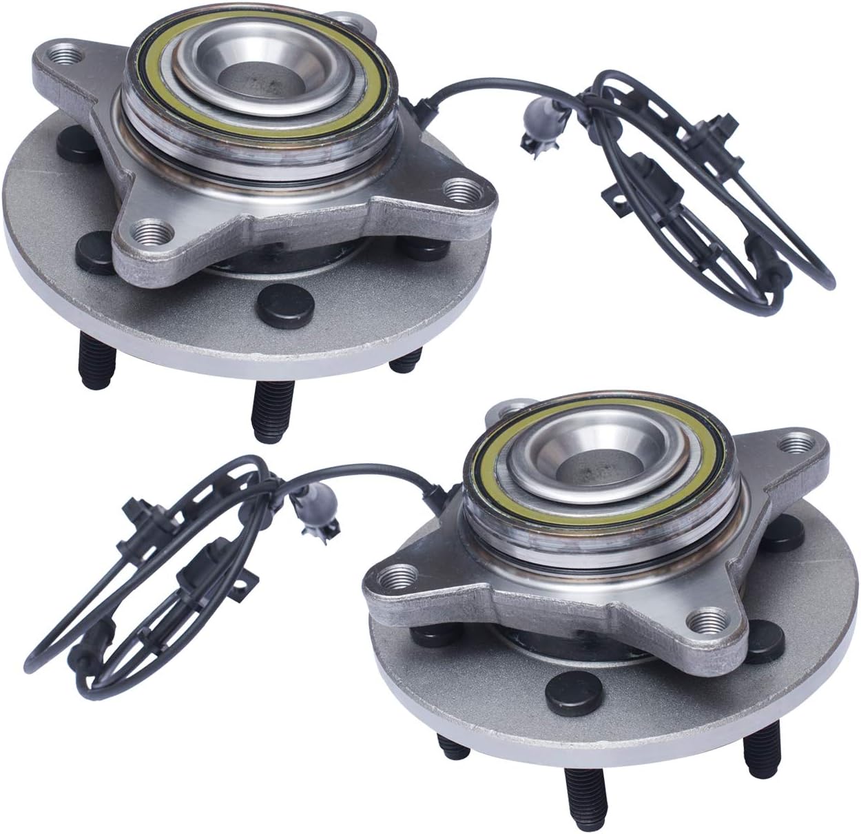 TUCAREST 515042 x2 (for RWD Only) Front Wheel Bearing and Hub Assembly Compatible with 2003 2004 2005 2006 Fo-rd Expedition, 2003-2006 Li-ncoln Navigator [6 Lug Bolts; W/ABS]