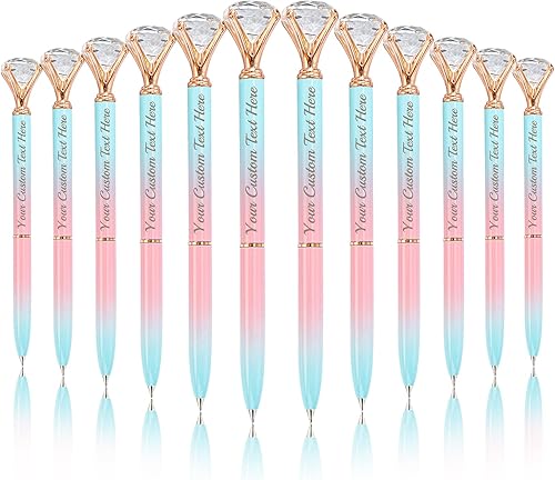 Bolígrafos personalizados a granel con grabado sin nombre, bolígrafos de diamante personalizados, regalos personalizados para mujeres, niñas, bodas,