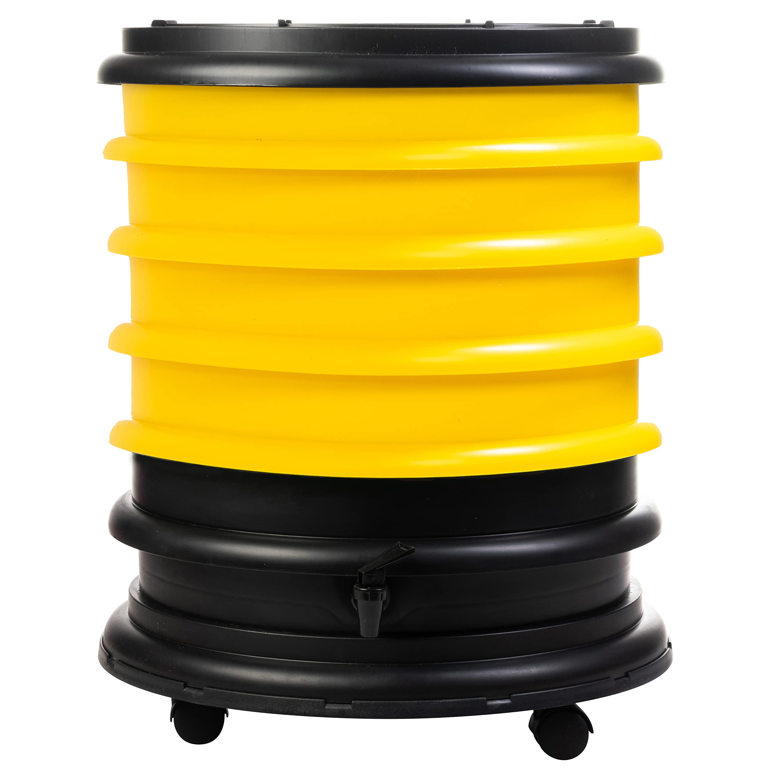 Wormbox Yellow | Wormery Worm Farm Composter 4 Trays | 64 Liters | Organic Waste Compost, Make Your Worm Castings