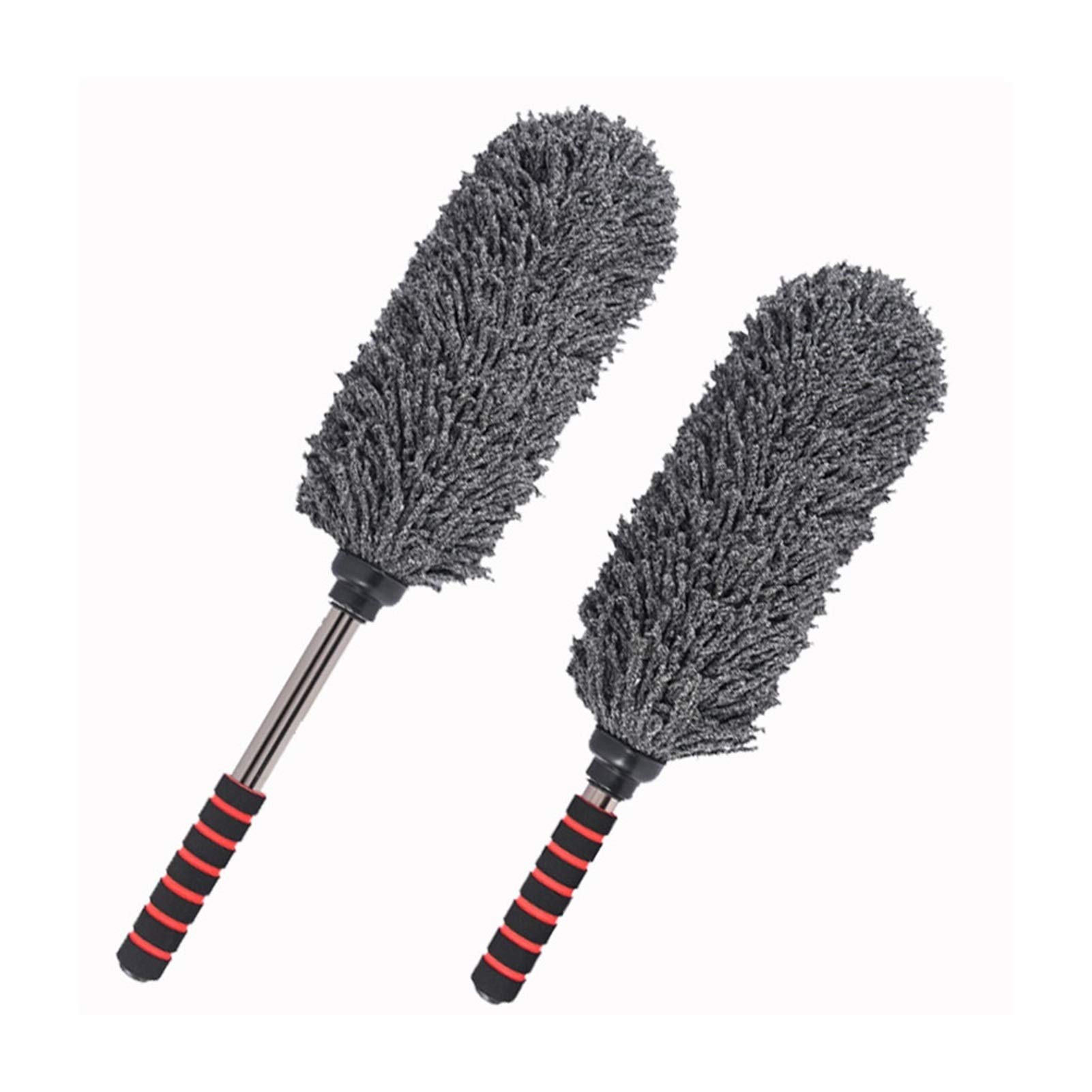 Pochłaniacz pyłu Szczotka do mycia samochodowego, antystatyczna czyszczenie samochodu Duster Remover, Remover samochodowy Duster Remover Wymienny uchwyt teleskopowy Samochód Mikrofibry Szczotka do myc