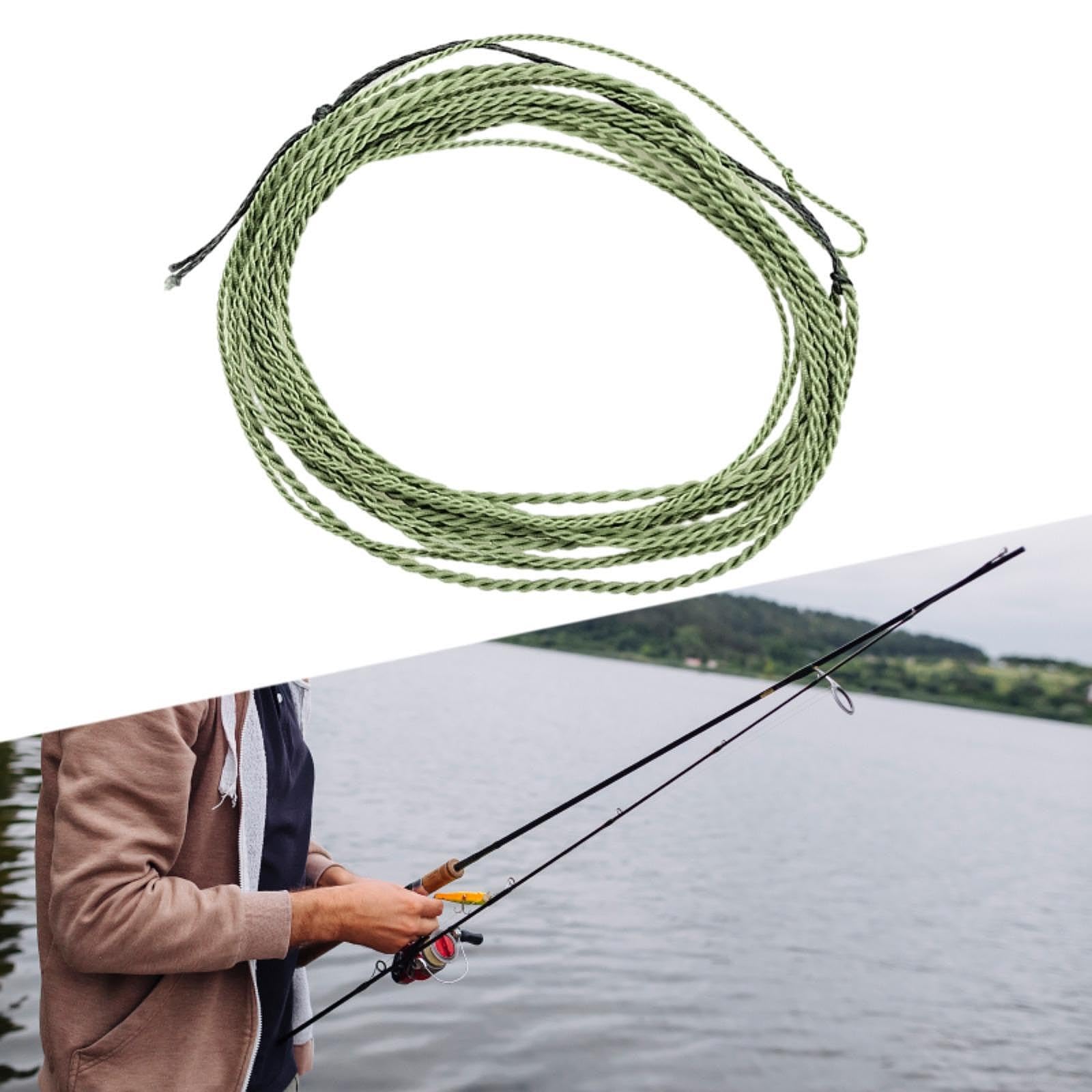 Ligne Tenkara Tressée MagiDeal - Flottante Enroulée Conique - 2,7 M Ou 3,6 M - Pour Truite, Saumon, Carpe