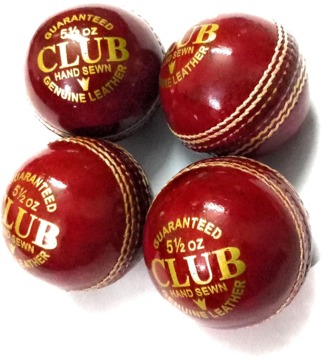 Professional Match Quality Cricket Balls Club Cricket Set Red Leather Balls Four Piece II 4 Piece Ball Adults 4 Part Leather Balls Red Youth, Boys Men (Pack of 4) (B0D6G9P1RB) Amazon Price History, Amazon Price Tracker