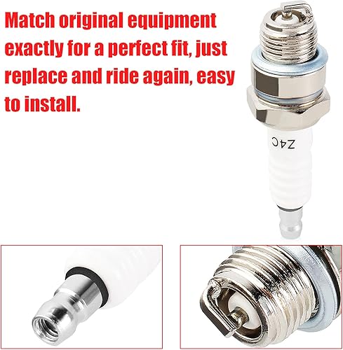 Miniatura 6 de Bujía Z4C para 49 cc, 50 cc, 66 cc, 70 cc, 80 cc, 2 tiempos, motor motorizado, ciclomotor, scooter, Yamaha, JOG50, 90, ZX50, DIO50, Suzuki, AG100,